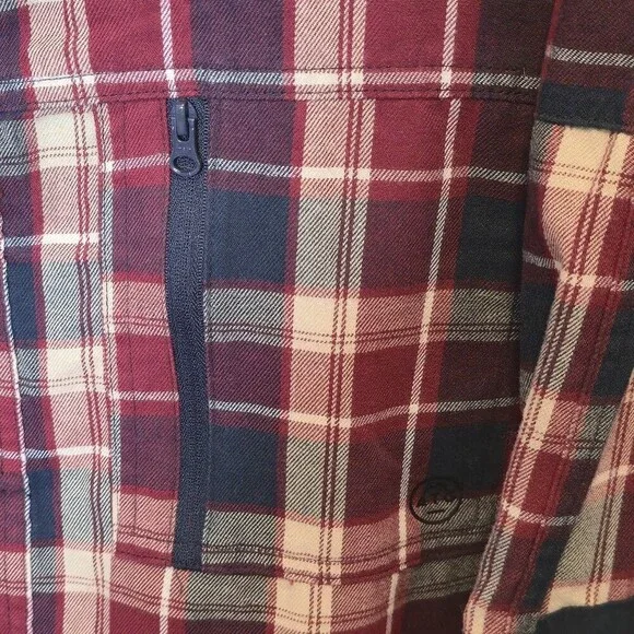 Wrangler ATG All Terrain Gear Plaid Flannel Shirt – Men’s XL - Picture 4 of 10